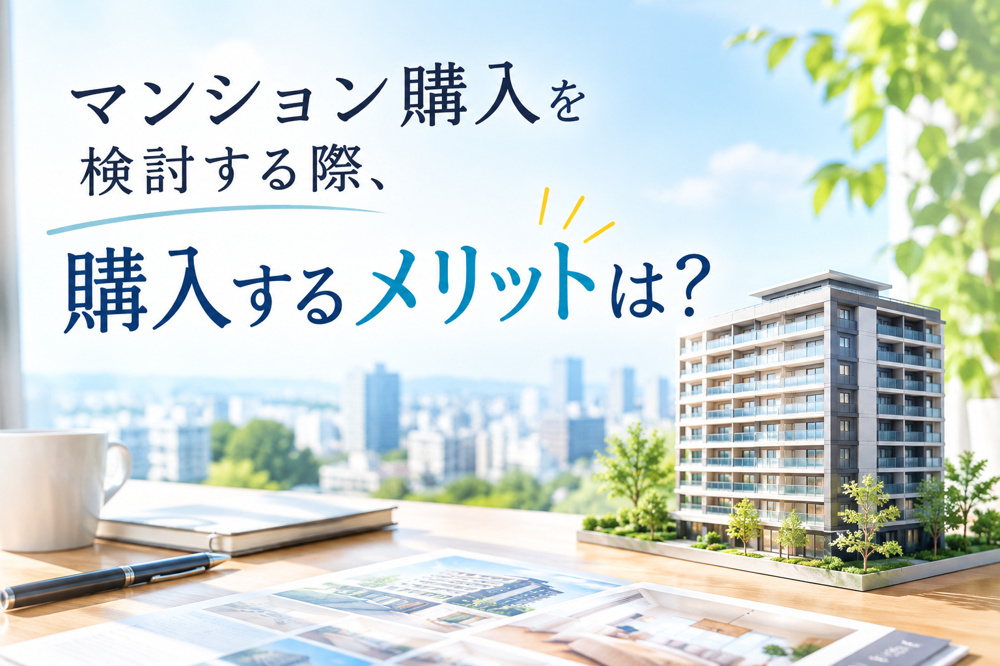 マンション購入を検討する際、  「購入するメリットは？」の画像