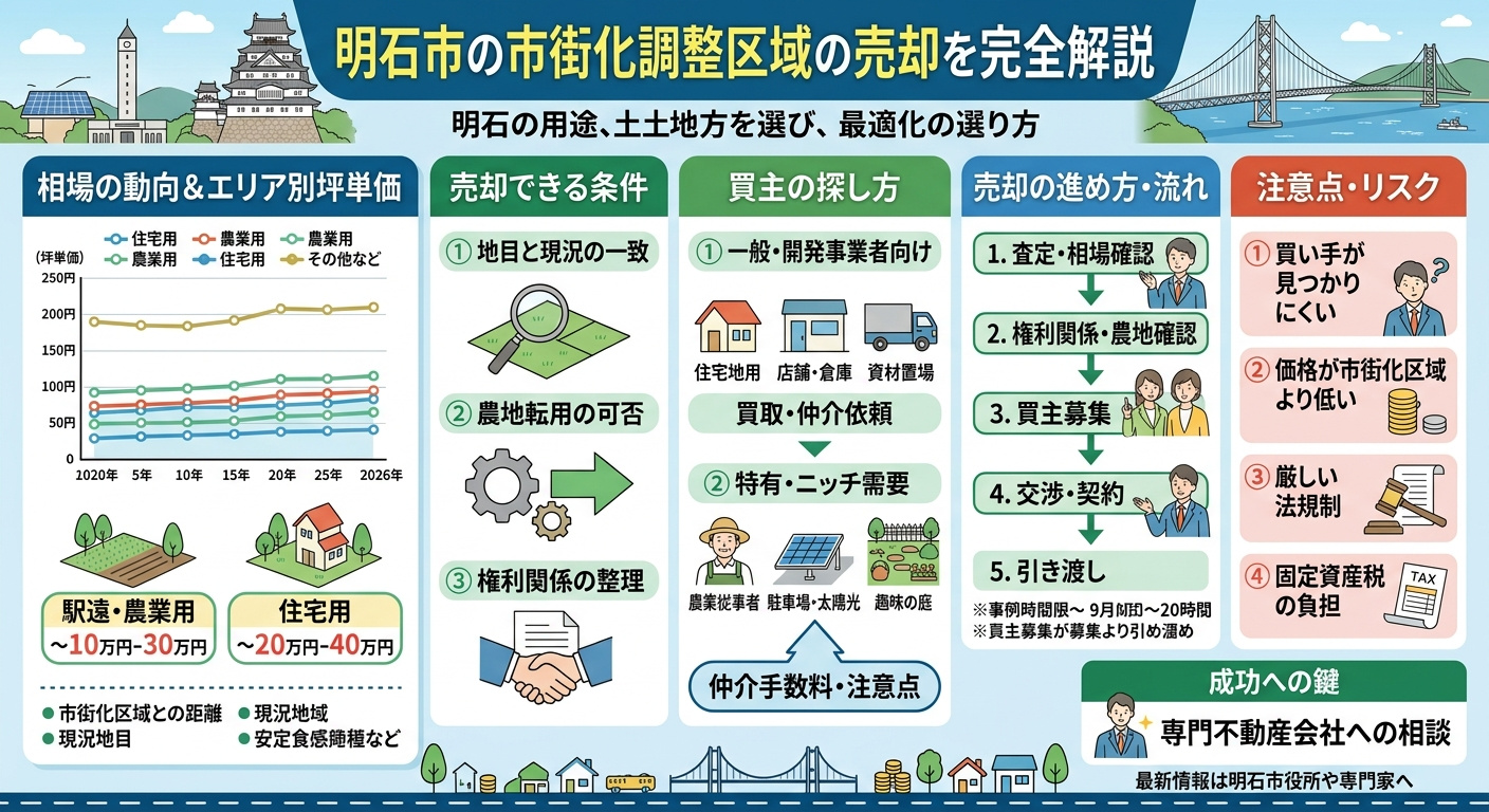 明石市の市街化調整区域売却完全ガイド2025｜売れる条件・相場・農地・注意点まで詳しくの画像