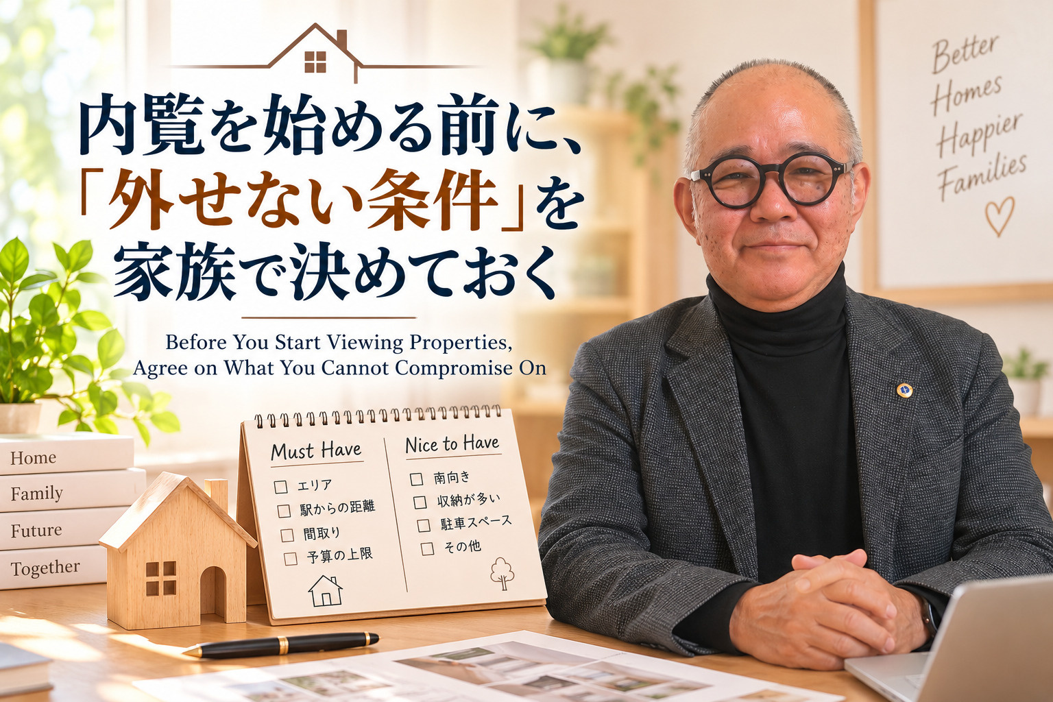 2026年10月8日 内覧前に「外せない条件」を家族で決めておく理由の画像