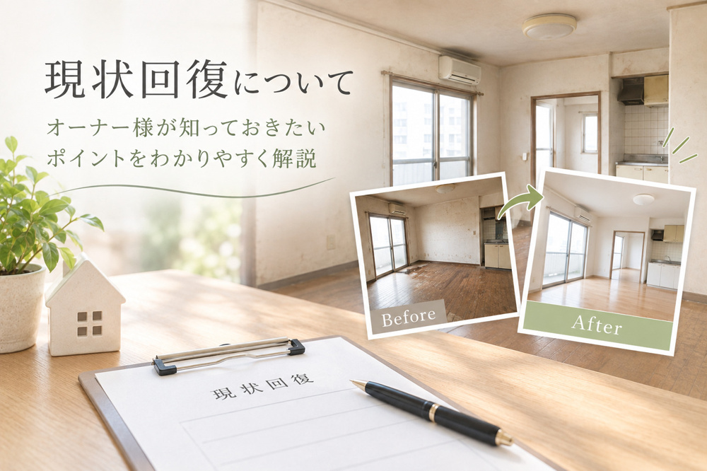 【賃貸オーナー向け】原状回復の基礎知識｜退去時の費用負担とガイドラインを解説の画像