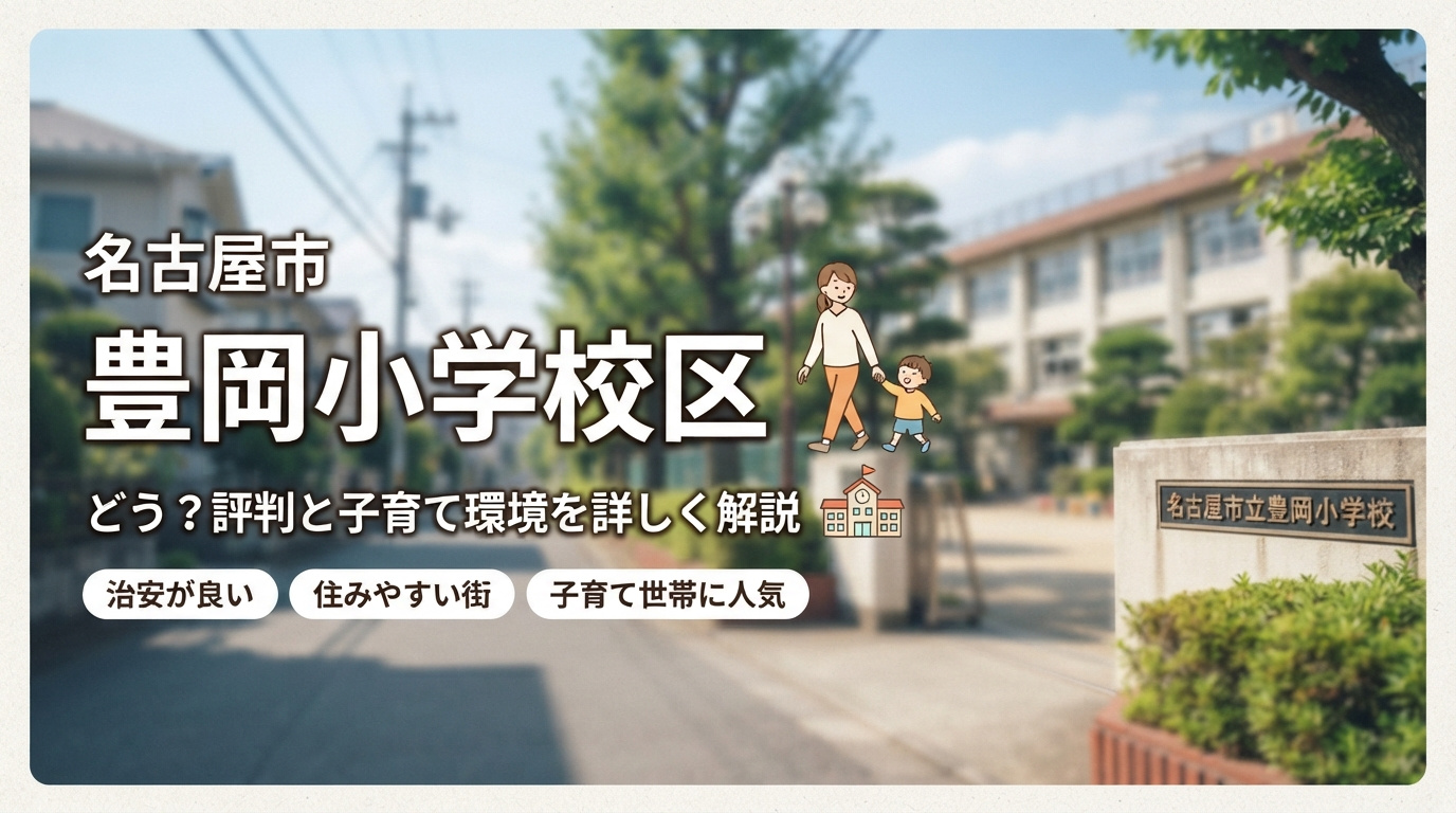 名古屋市豊岡小学校区はどう？評判と子育て環境を詳しく解説の画像