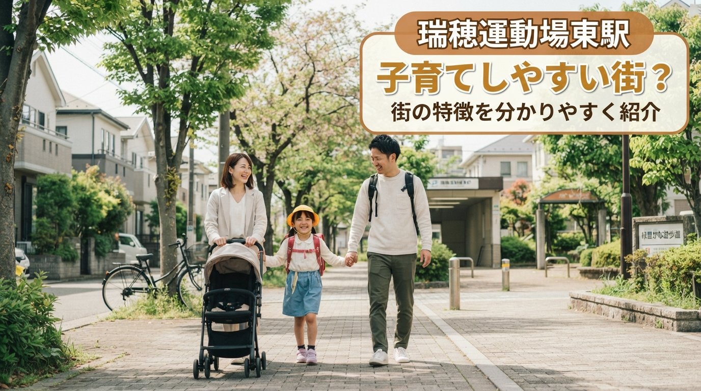 名古屋市瑞穂区の瑞穂運動場東駅は子育てしやすい街？街の特徴を分かりやすく紹介の画像