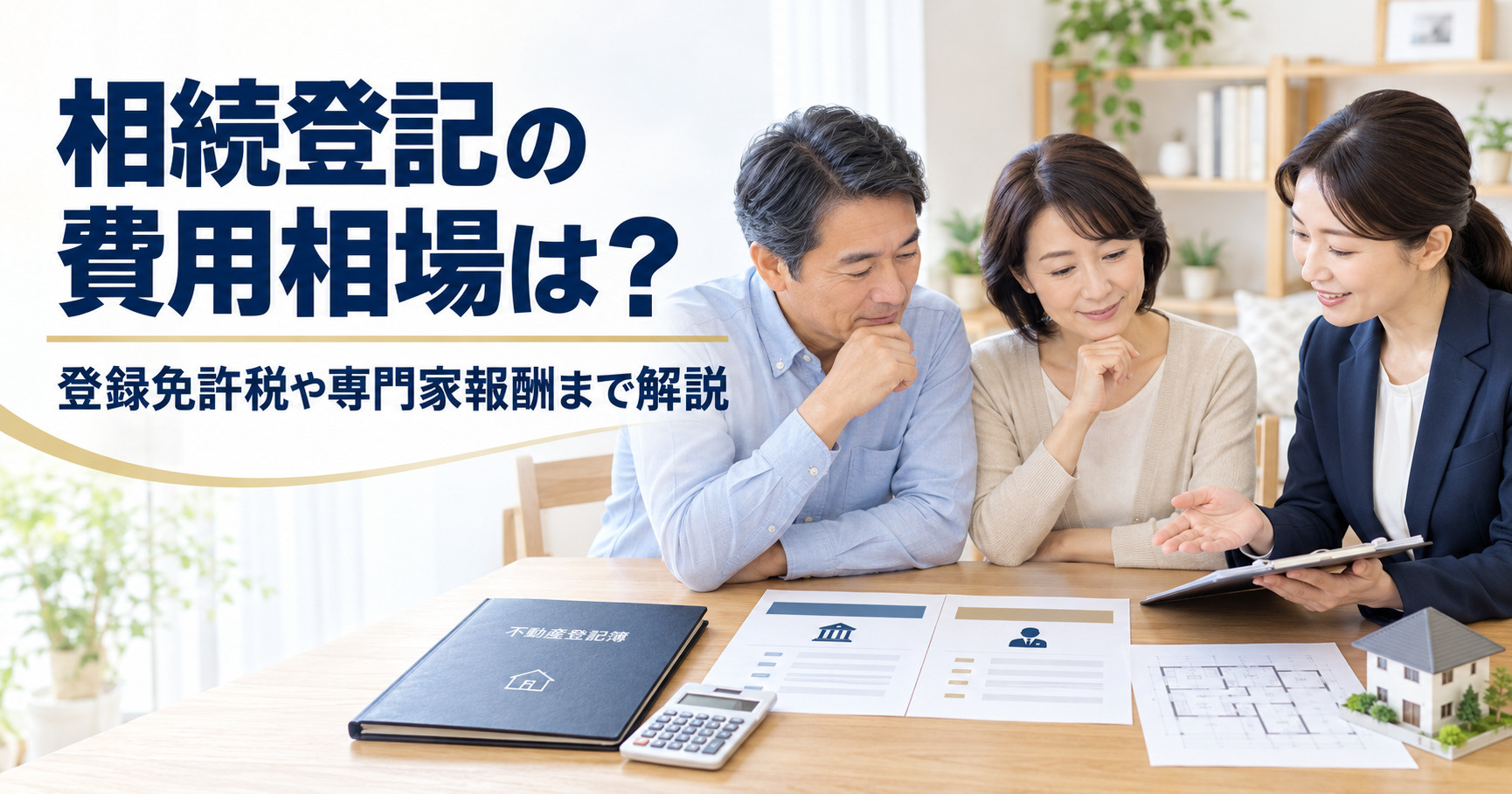 相続登記の費用相場は?登録免許税や専門家報酬まで解説の画像