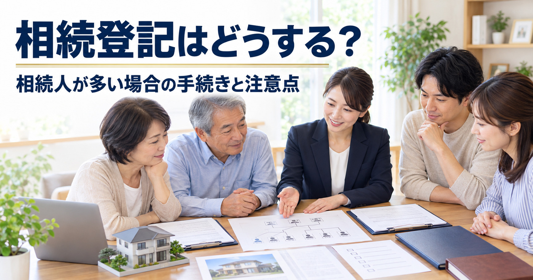相続登記はどうする？相続人が多い場合の手続きと注意点の画像