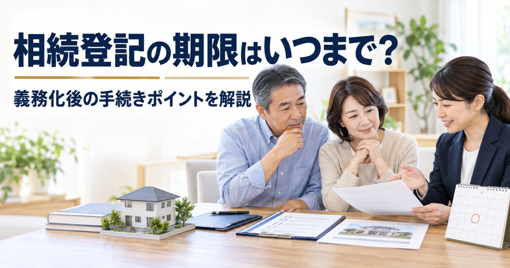 相続登記の期限はいつまで？義務化後の手続きポイントを解説の画像