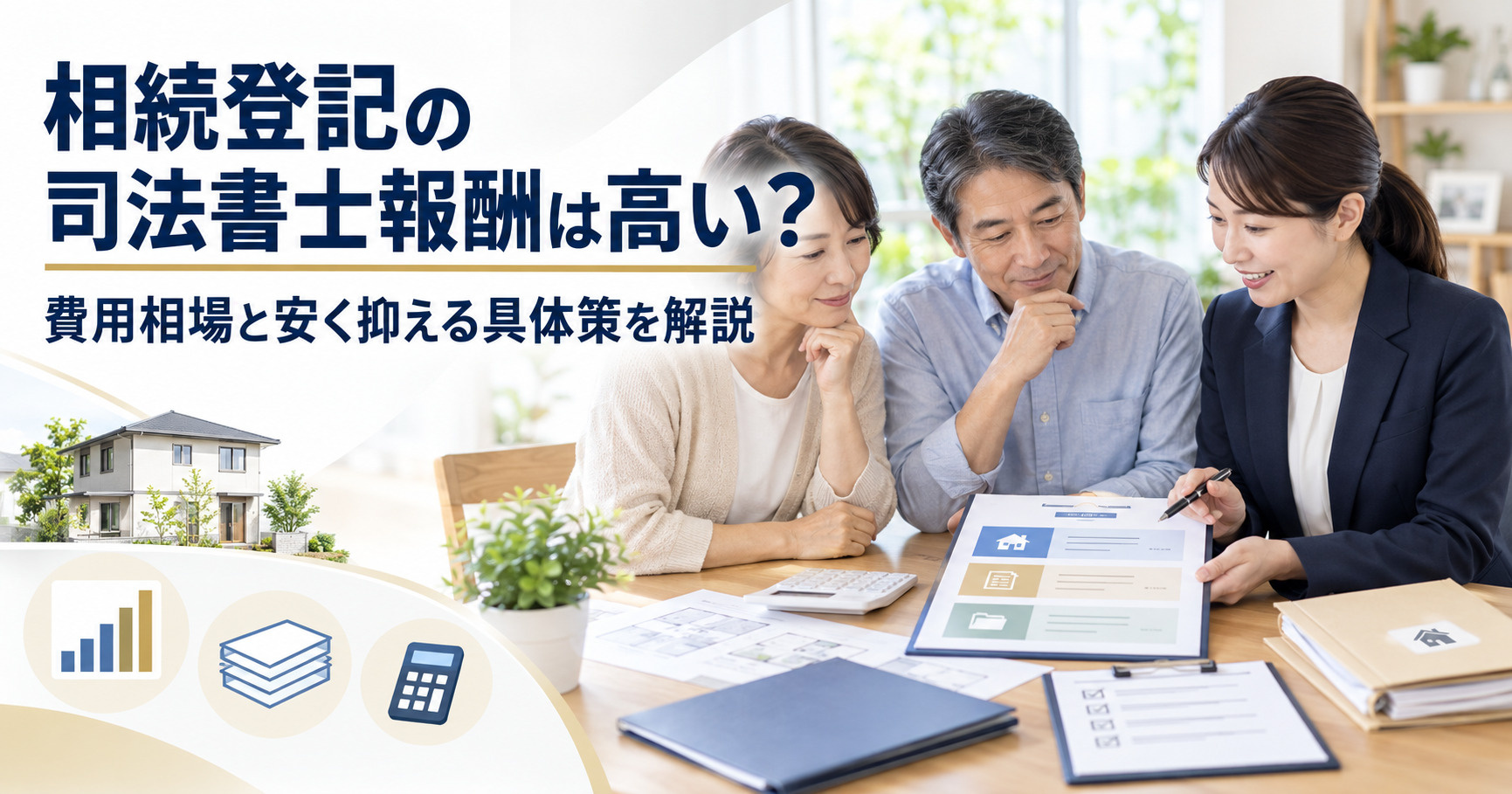 相続登記の司法書士報酬は高い?費用相場と安く抑える具体策を解説の画像