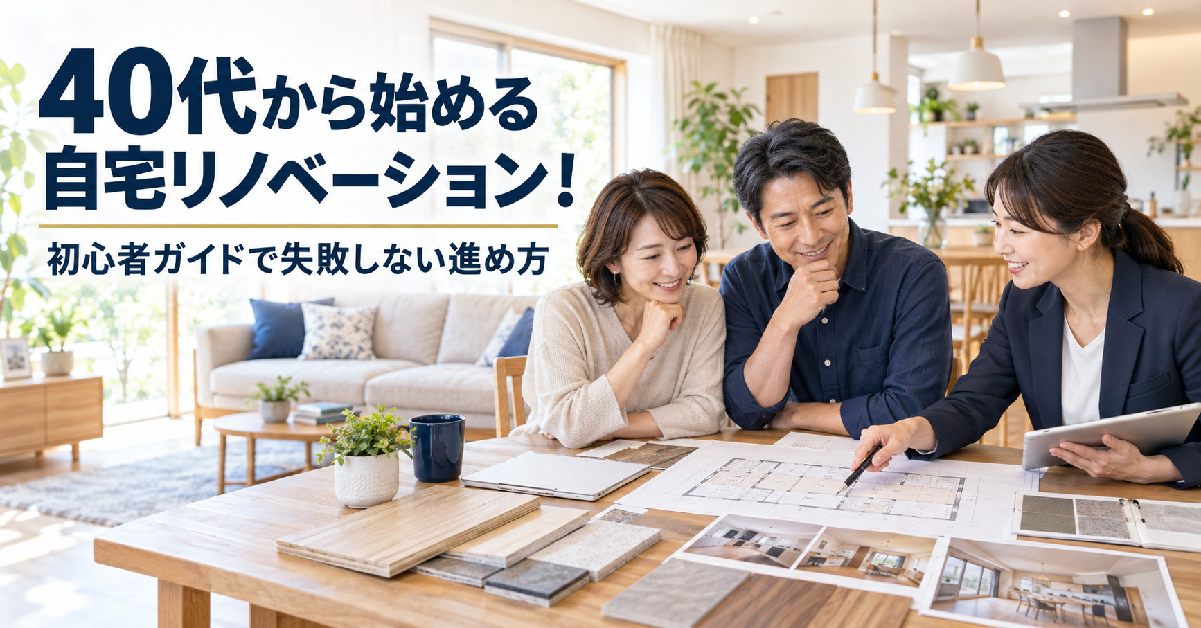 40代から始める自宅リノベーション！初心者ガイドで失敗しない進め方の画像