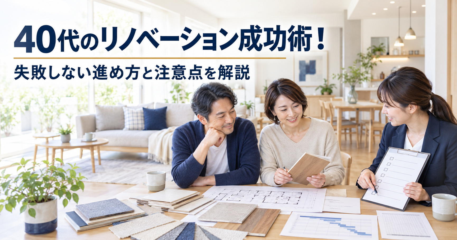 40代のリノベーション成功術!失敗しない進め方と注意点を解説の画像