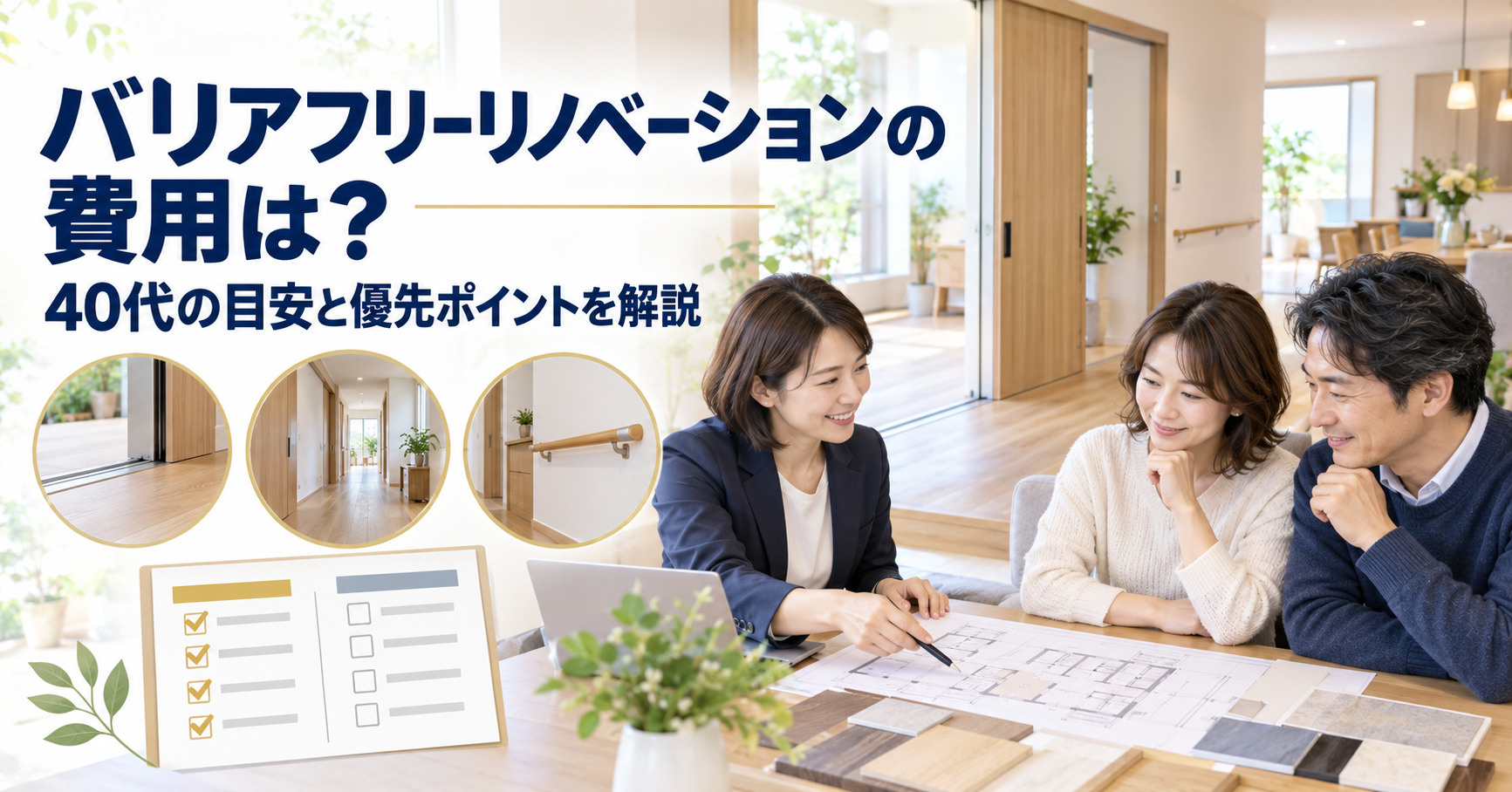バリアフリーリノベーションの費用は?40代の目安と優先ポイントを解説の画像