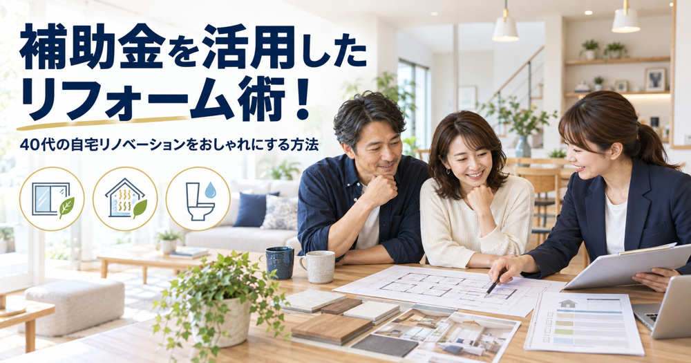補助金を活用したリフォーム術！40代の自宅リノベーションをおしゃれにする方法の画像