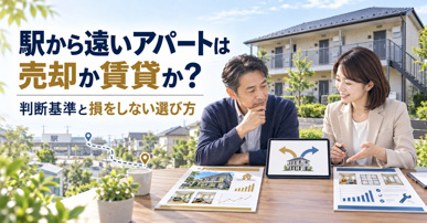 駅から遠いアパートは売却か賃貸か？判断基準と損をしない選び方の画像