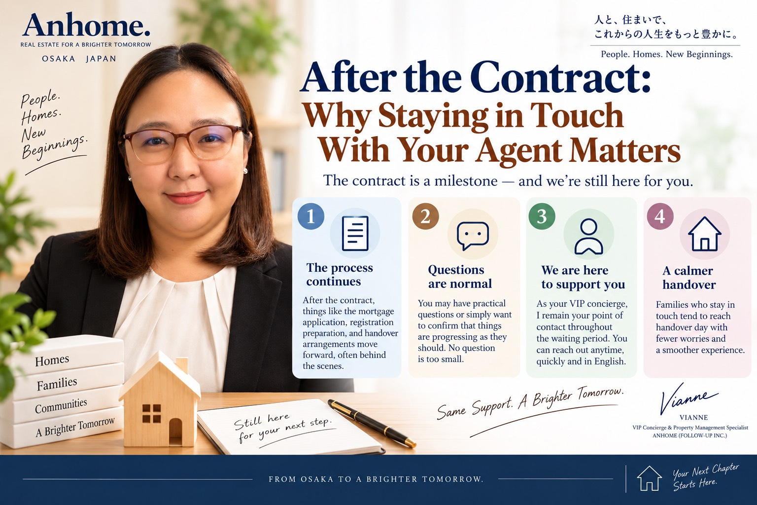 October 18, 2026 After the Contract: Why Staying in Touch With Your Agent Mattersの画像