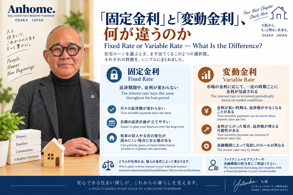 2026年10月22日「固定金利」と「変動金利」、何が違うのかの画像