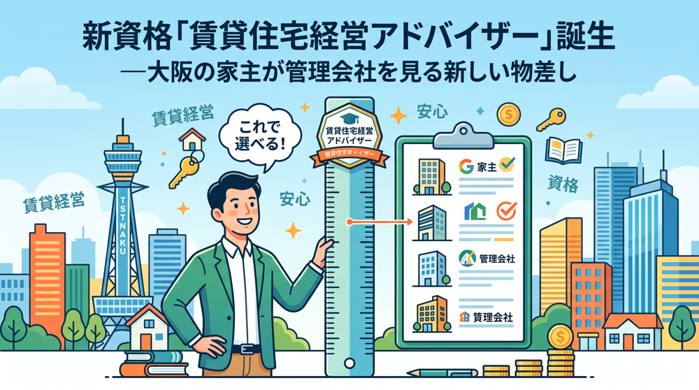新資格「賃貸住宅経営アドバイザー」大阪で始動の画像