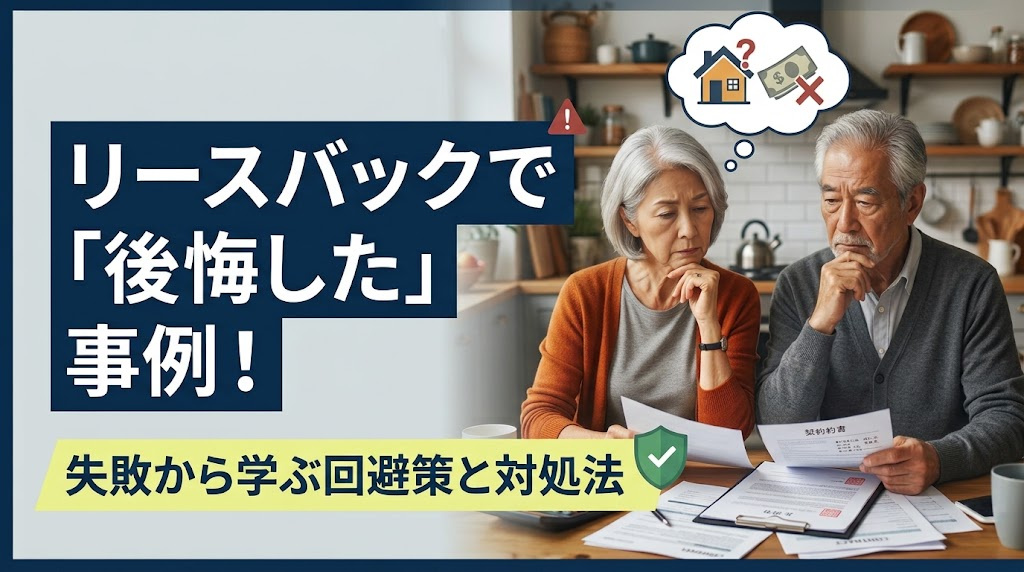 リースバックで「後悔した」事例！失敗から学ぶ回避策と対処法の画像