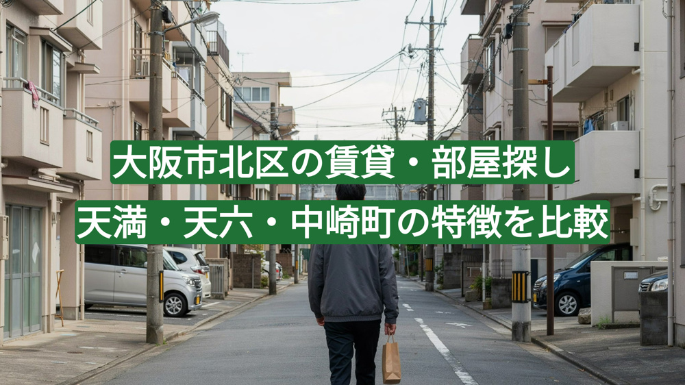 大阪市北区の賃貸・部屋探し｜天満・天六・中崎町の特徴を徹底比較の画像