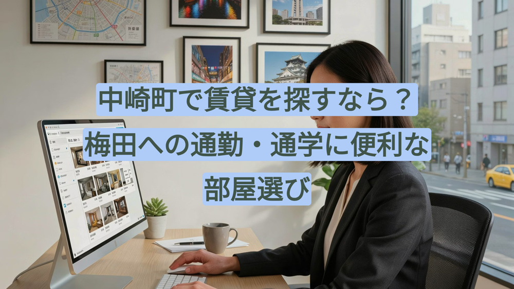 中崎町で賃貸を探すなら？梅田への通勤・通学に便利な部屋選びの画像