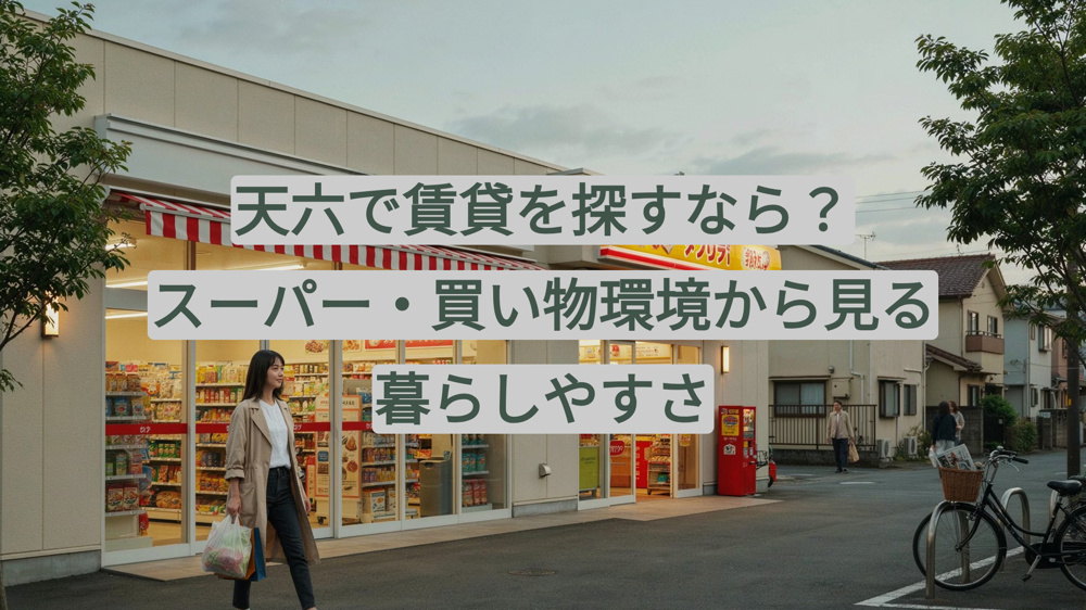 天六で賃貸を探すなら？スーパー・買い物環境から見る暮らしやすさの画像