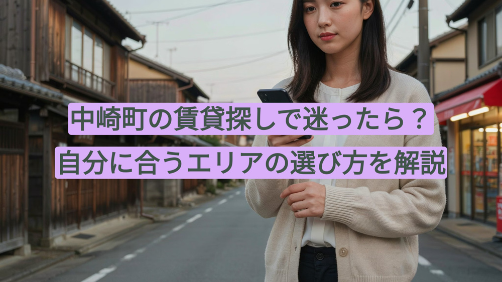 中崎町の賃貸探しで迷ったら？自分に合うエリアの選び方を解説の画像
