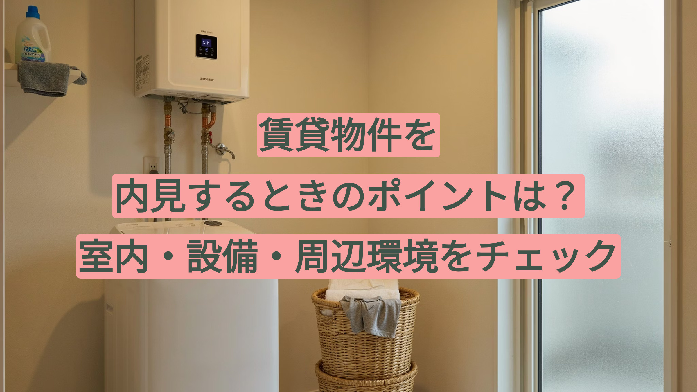 賃貸物件を内見するときのポイントは？室内・設備・周辺環境をチェックの画像