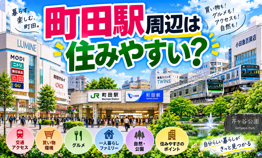 【2026年最新版】町田駅周辺は住みやすい？交通アクセス・買い物・グルメ・生活環境を徹底解説の画像