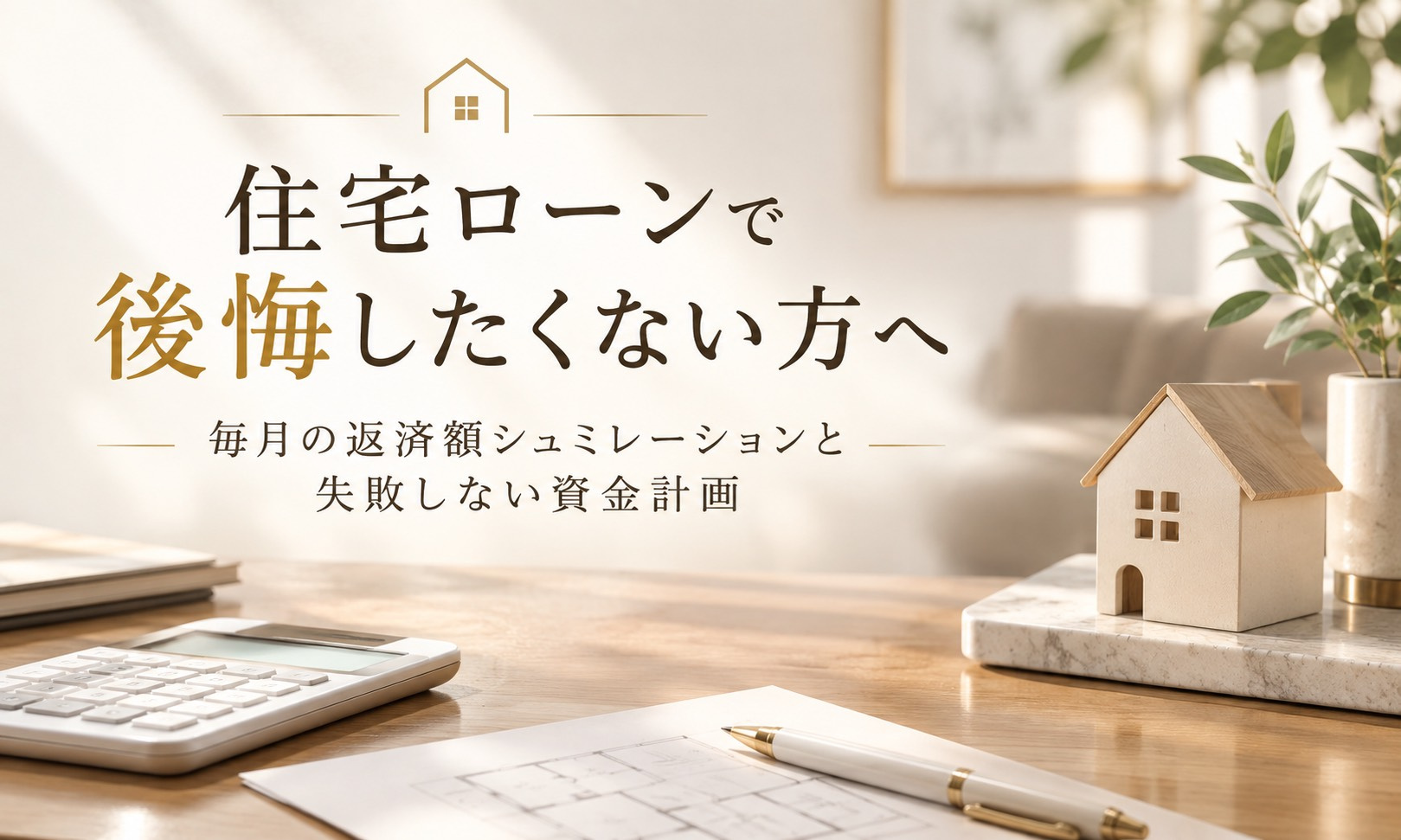 住宅ローンで後悔したくない方へ!毎月の返済額シミュレーションと失敗しない資金計画の画像