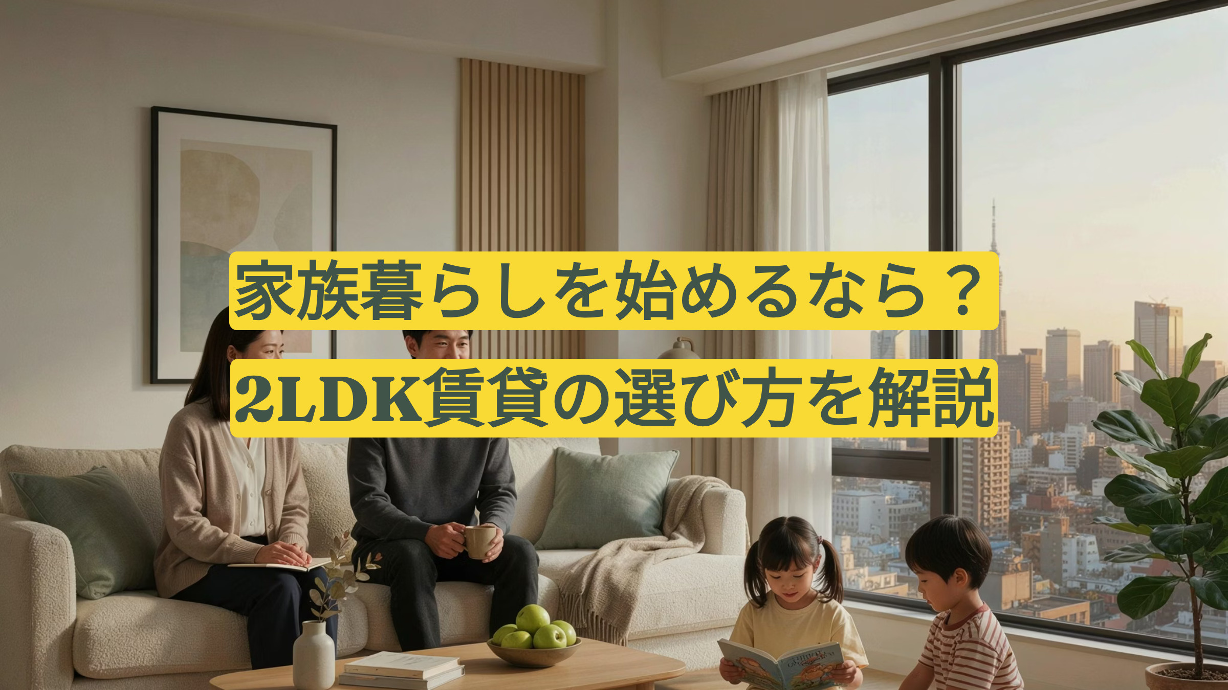 大阪市北区で家族暮らしを始めるなら?2LDK賃貸の選び方を解説の画像