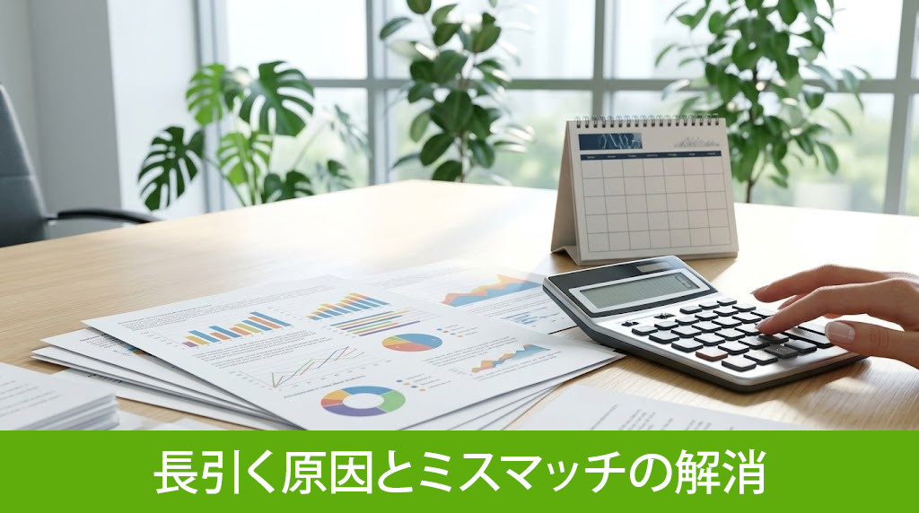 不動産の売却が長引く原因とミスマッチの解消