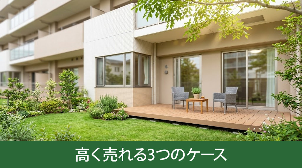 低層階でも高く売れる3つのケース