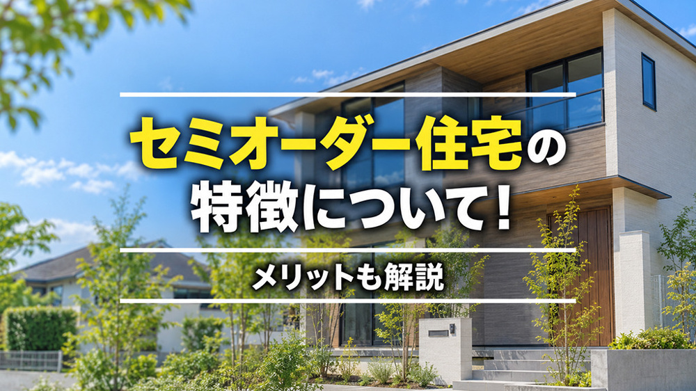 セミオーダー住宅の特徴について！メリットも解説の画像