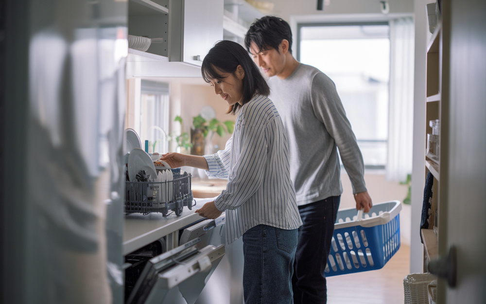 共働き世帯の家事動線は間取りで変わる！忙しい家族が暮らしやすくなる家づくりの考え方の画像