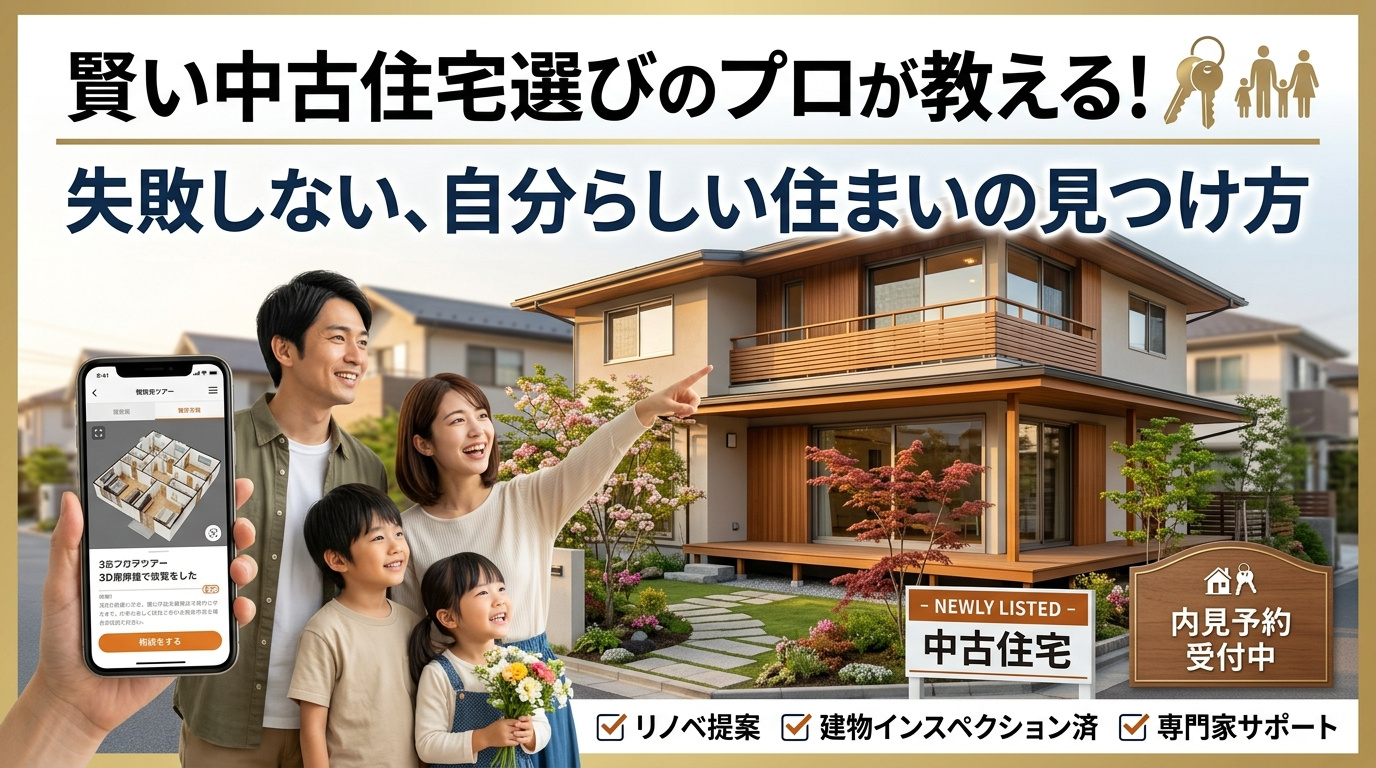 【前橋市】中古住宅に強い不動産会社の選び方！後悔しない購入・売却のコツの画像