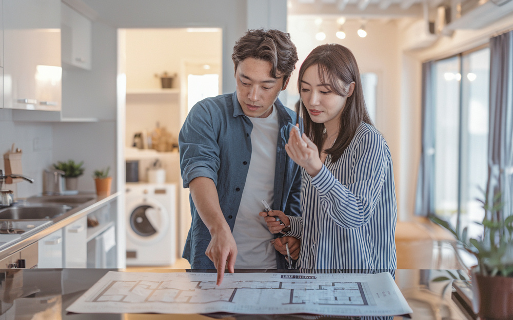 共働き夫婦の家事動線を重視したい方へ！間取りの基本と事例を紹介の画像