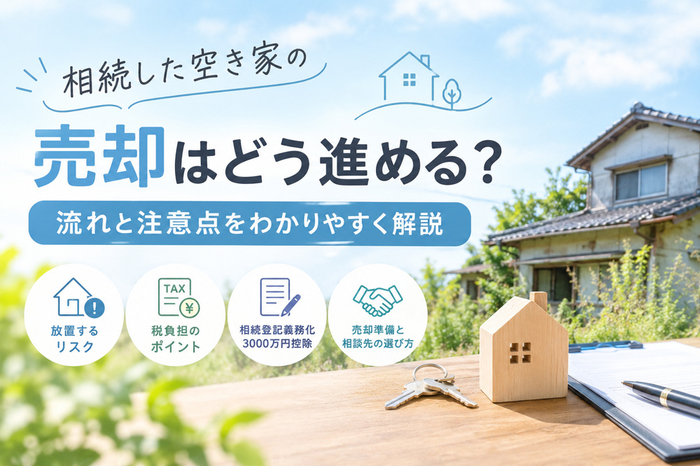 相続した空き家の売却はどう進める？流れと注意点をわかりやすく解説の画像