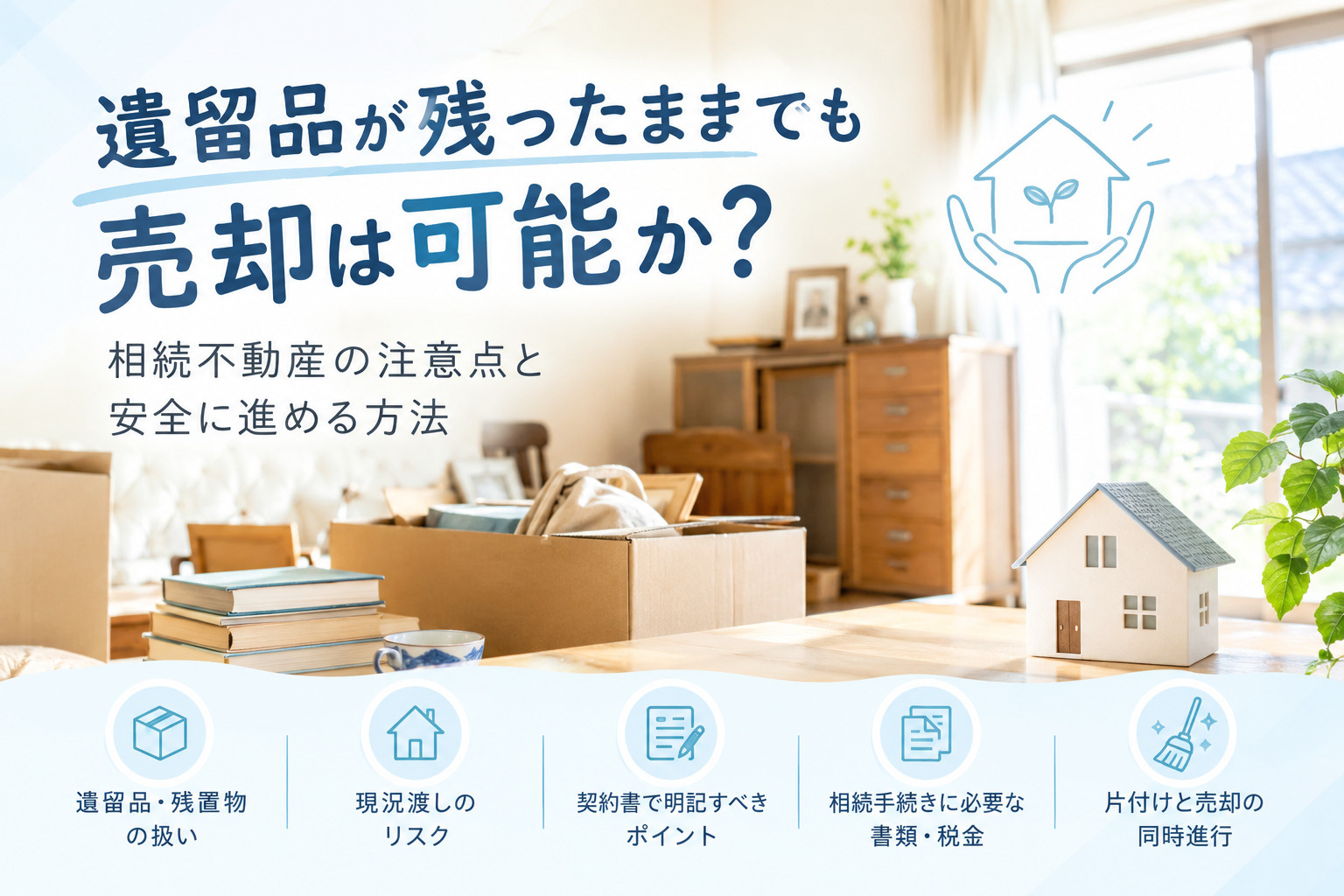 遺留品が残ったままでも売却は可能か？相続不動産の注意点と安全に進める方法の画像