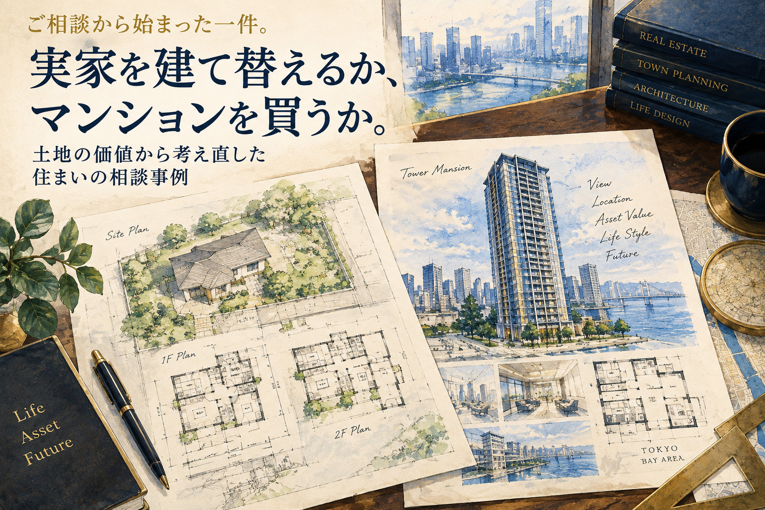 実家を建て替えるか、マンションを買うか。｜土地の価値から考え直した住まいの相談事例の画像