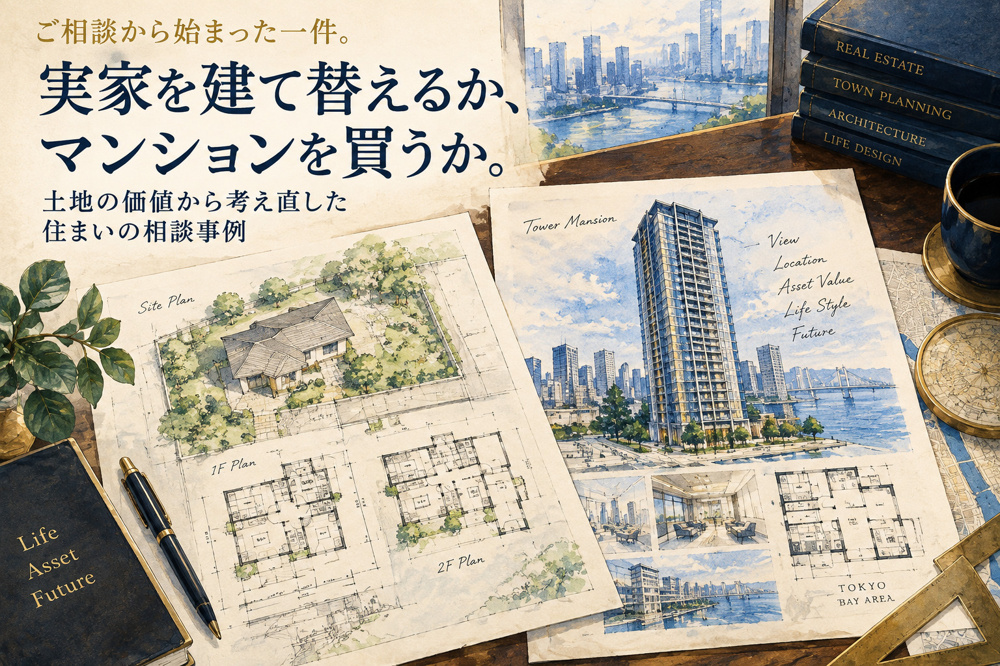 実家を建て替えるか、マンションを買うか。｜土地の価値から考え直した住まいの相談事例の画像