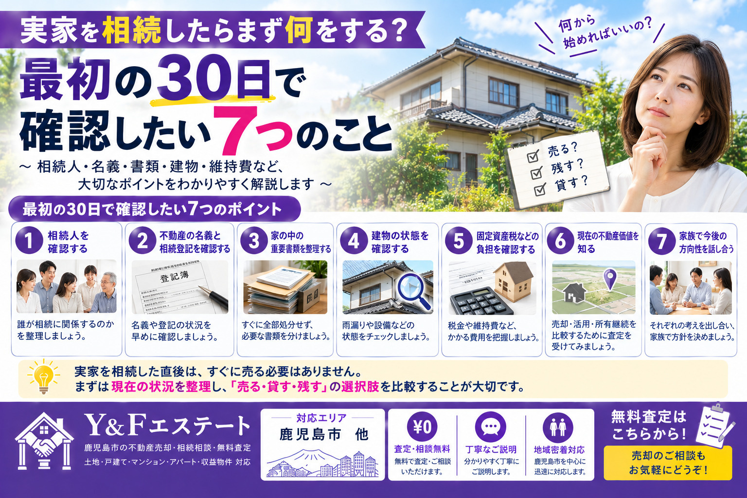 実家を相続したらまず何をする？最初の30日で確認したい7つのことの画像