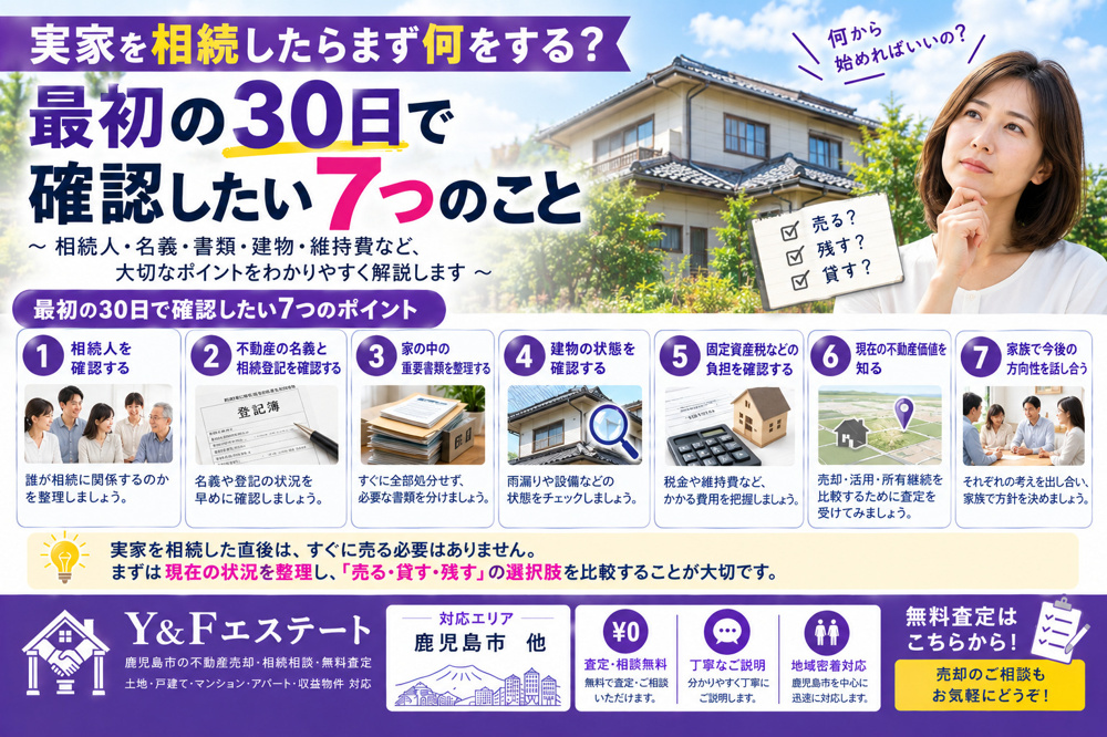 実家を相続したらまず何をする？最初の30日で確認したい7つのことの画像