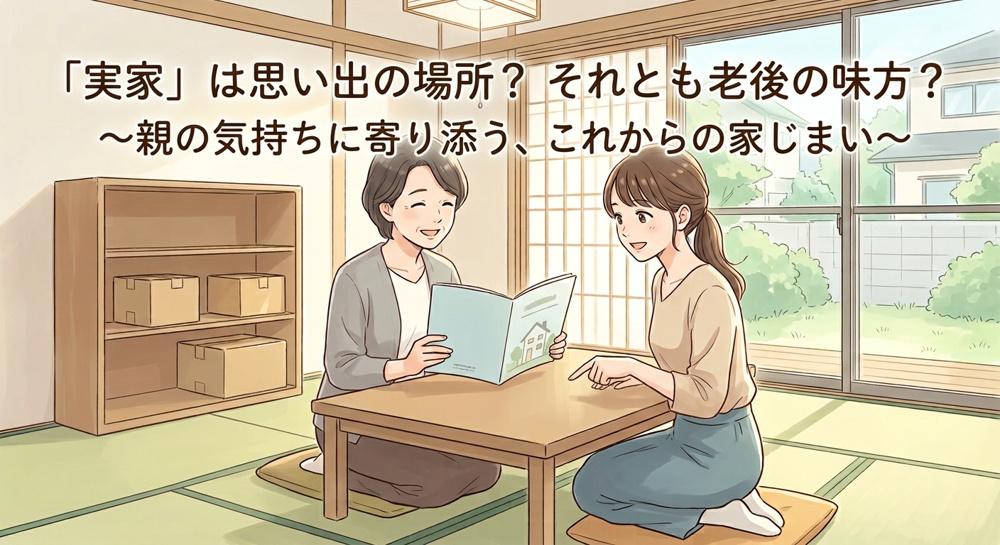 「実家」は思い出の場所？それとも老後の味方？〜親の気持ちに寄り添う、これからの家じまい〜【高崎不動産情報ライブラリー】の画像