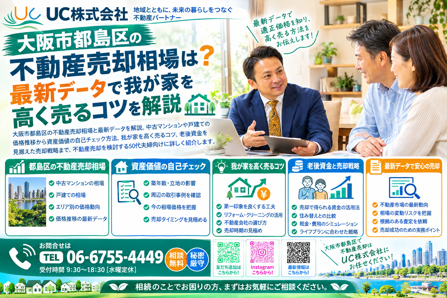 大阪市都島区の不動産売却相場は?最新データで我が家を高く売るコツを解説の画像