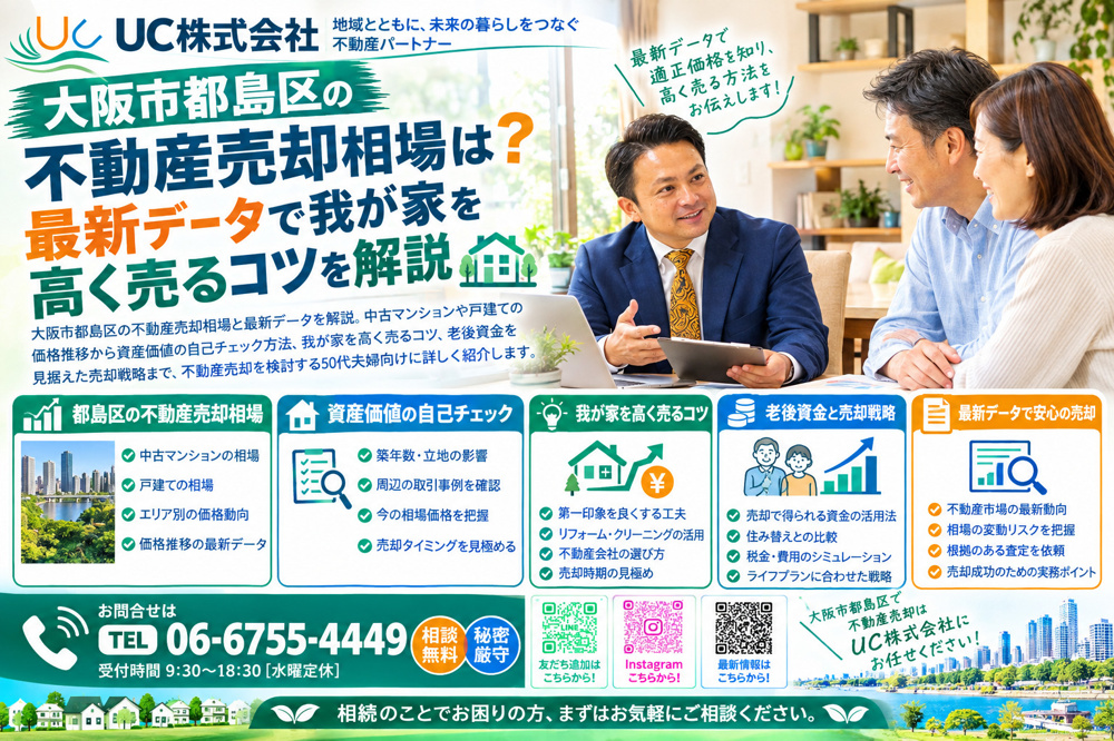 大阪市都島区の不動産売却相場は？最新データで我が家を高く売るコツを解説の画像
