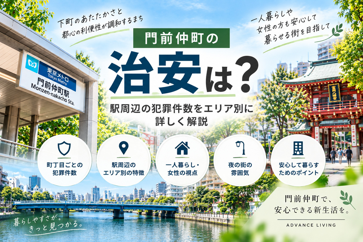門前仲町の治安は？駅周辺を町丁目別の犯罪件数で詳しく解説の画像