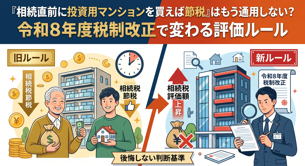 相続直前「マンション節税」に規制、不動産投資の新ルールの画像