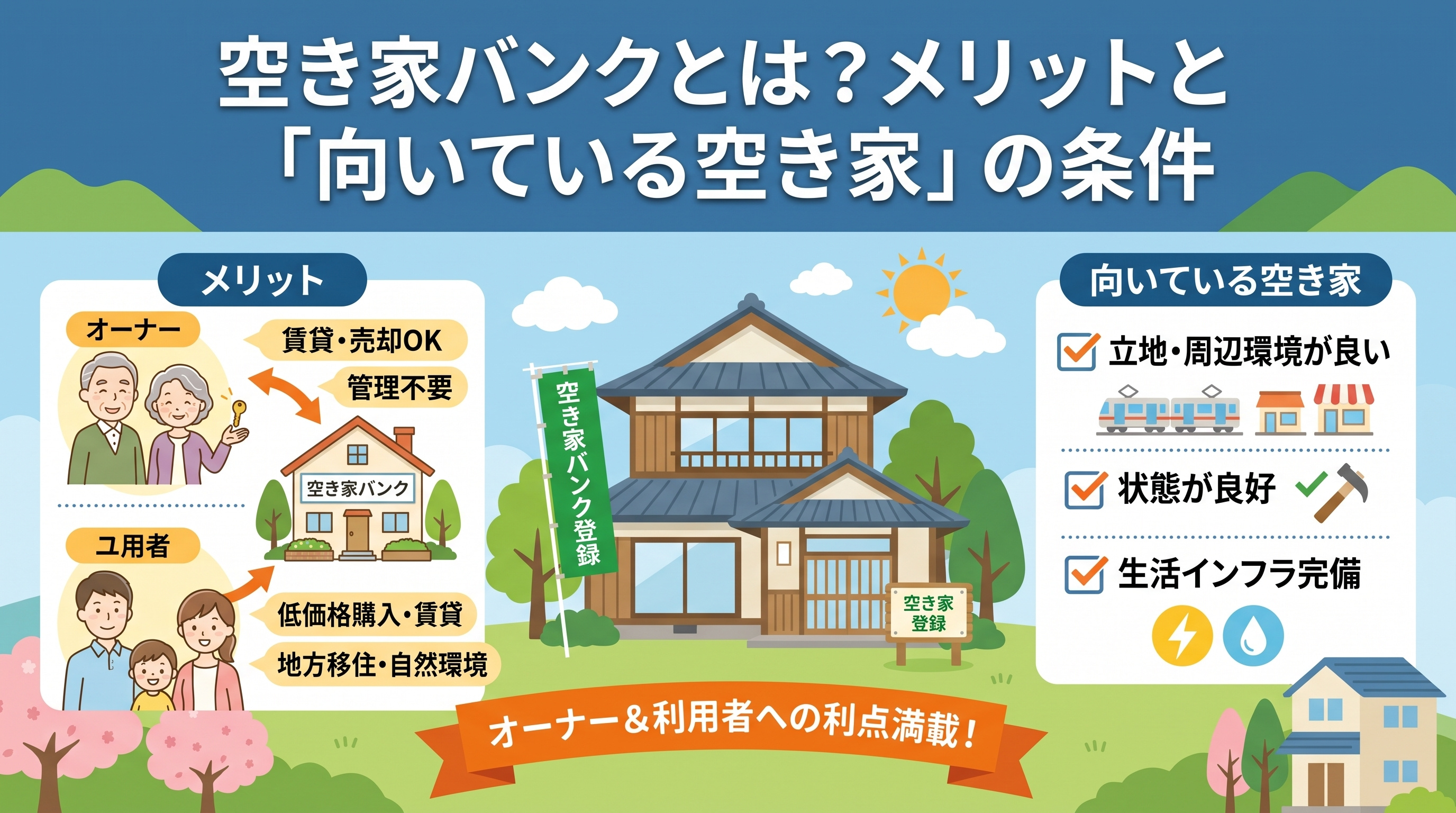 空き家バンクとは?メリットと大阪市の注意点の画像