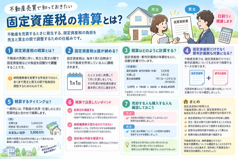 固定資産税の精算とはの画像