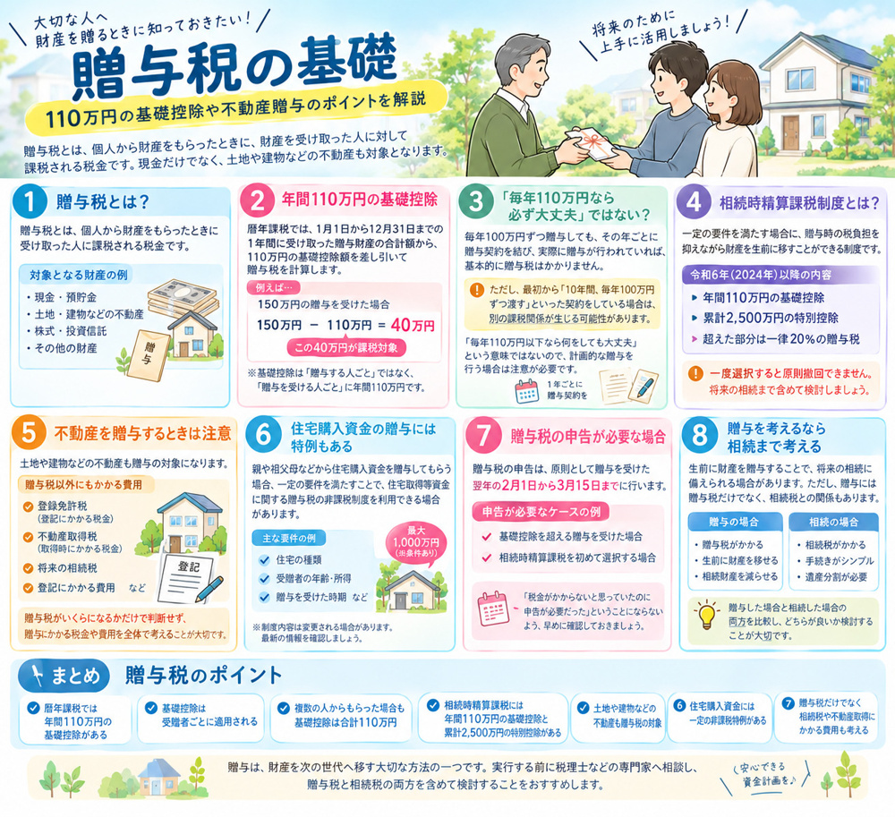 贈与税の基礎の画像