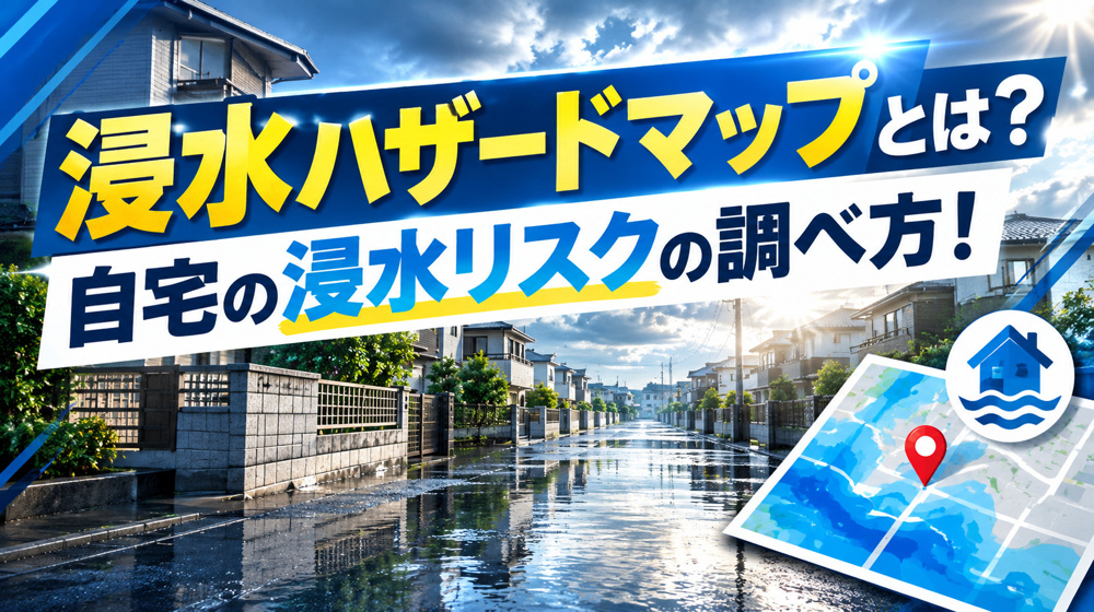 【10分でわかる】名古屋市の浸水ハザードマップとは？自宅の調べ方とリスク確認のポイントの画像