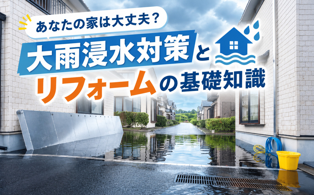 【令和８年度版】名古屋の持ち家は大丈夫？大雨浸水対策とリフォームの基礎知識の画像
