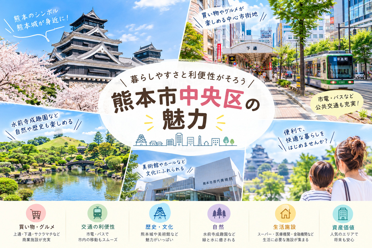 熊本市中央区の魅力の画像